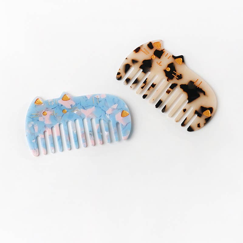 SoapElenGlen - Wholesale Hair Brush/Comb - Cute Cat Designed Acetate Hair Combs7