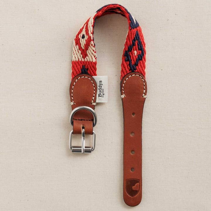 Buddys dogwear - Venta al por mayor Collar - Perros - Collar para perro Peruvian Petite Indian Red