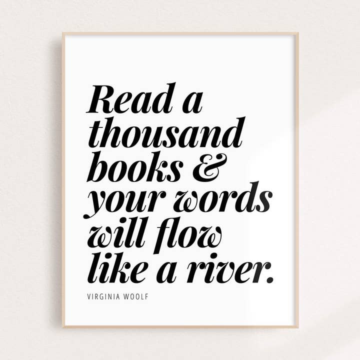 Virginia Woolf Wall Art Print for wholesale by Binge Studio