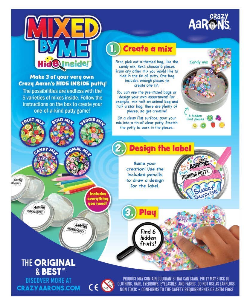 Crazy Aaron's - Wholesale Putty/Slime - Kids - Hide Inside Mixed by Me Kit1
