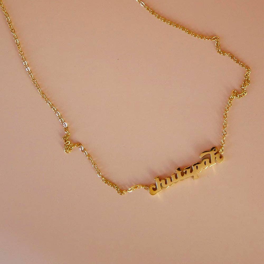 Mamaleh Jewelry - Wholesale Pendant/Charm Necklace - Chutzpah Yiddish Necklace1