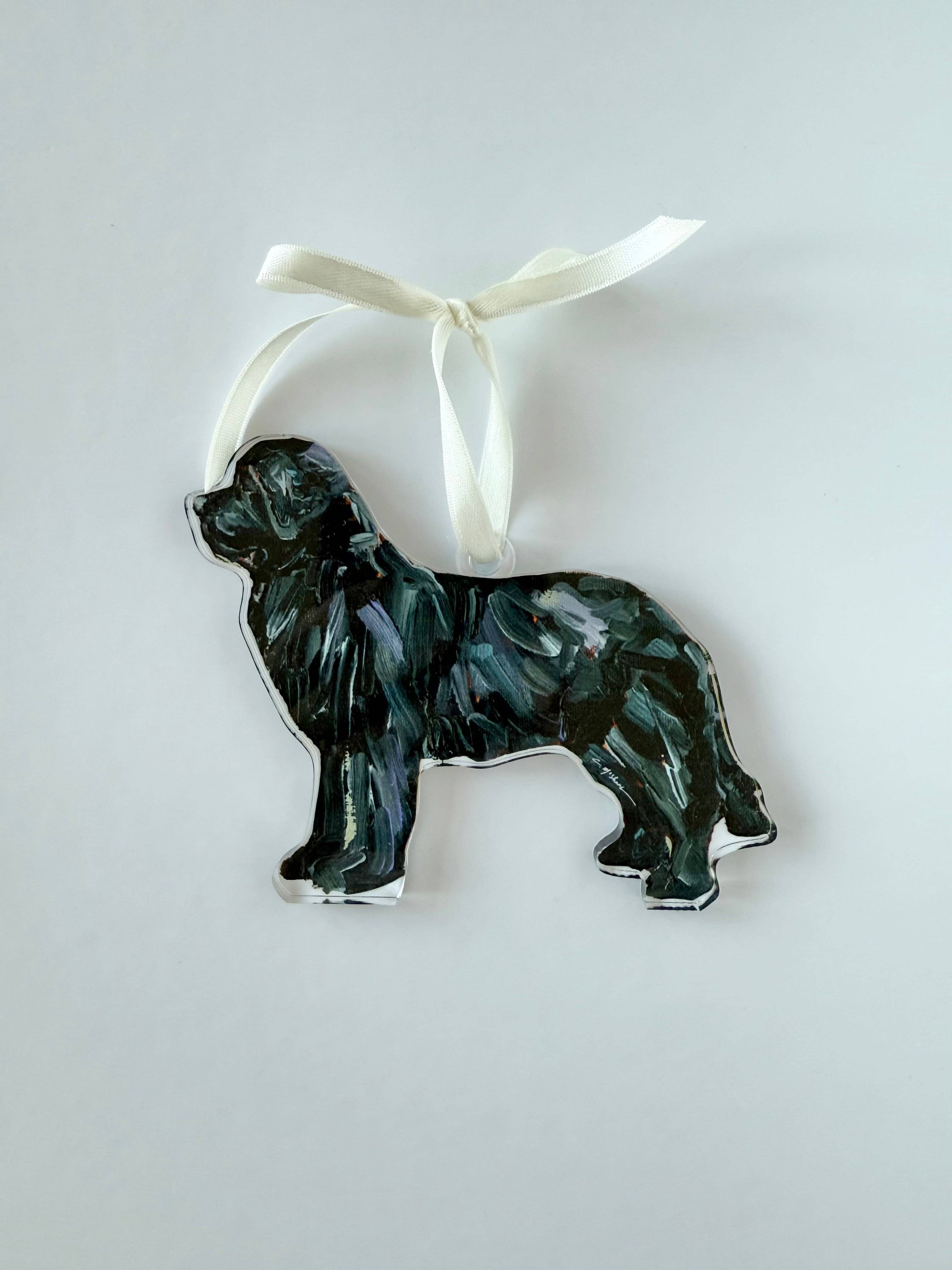 Chelsea McShane Art - Wholesale Ornament - "Newfoundland Black" ornament 0
