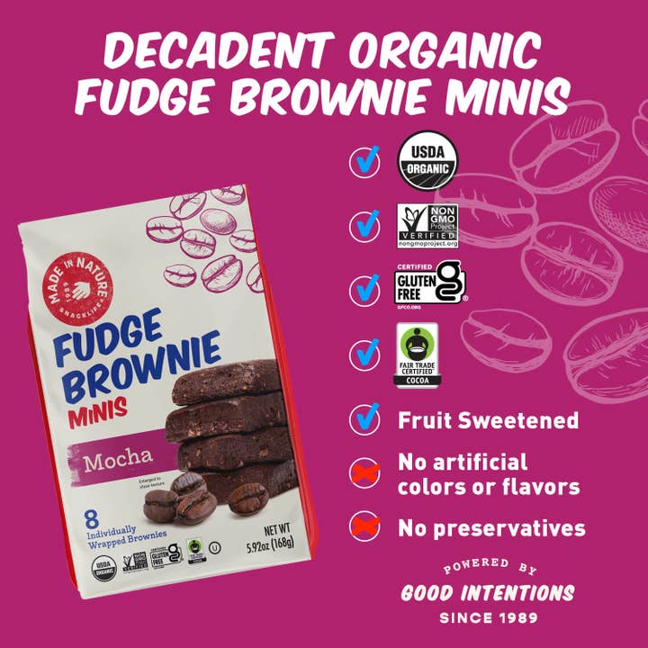 Made In Nature - Wholesale Brownie - Mocha Fudge Brownie Minis4