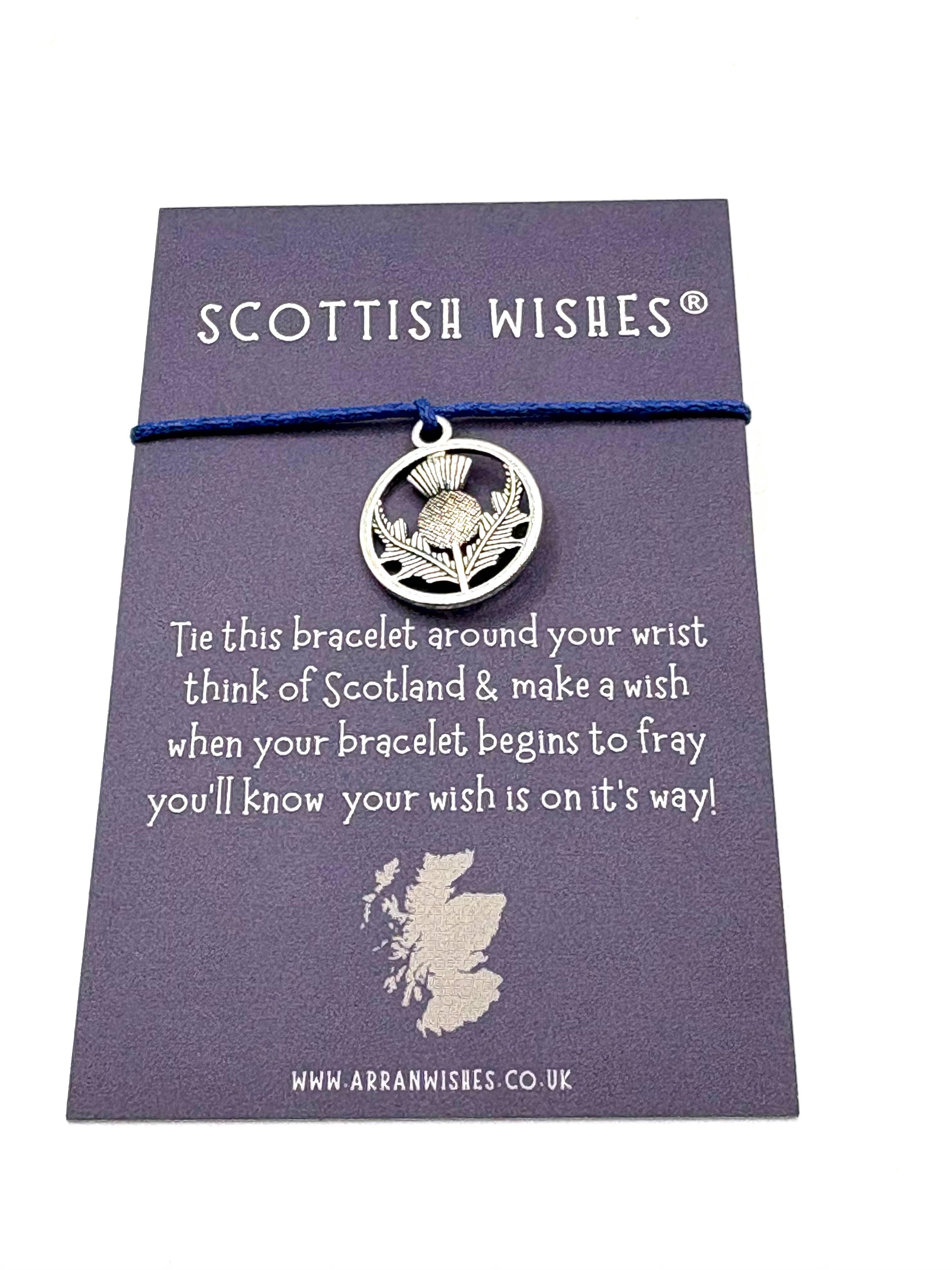 Arran Wishes - Vente Bracelets à breloques/pendentifs - Bracelets à vœux en forme de chardon écossais5
