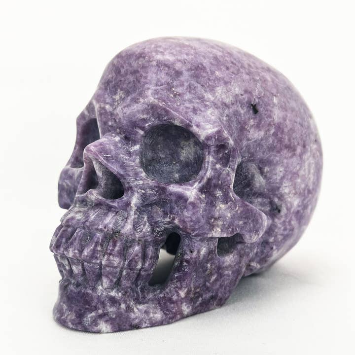 Lepidolite - 3.25 Inch Crystal Skull for wholesale by OddNot