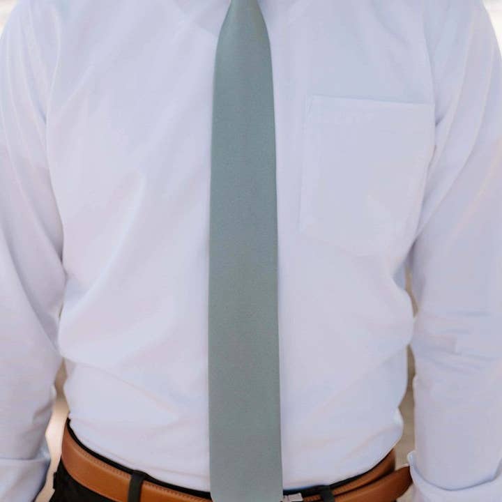 Tough Apparel - Wholesale Necktie - Men's - Evergreen - Sage Green Tie