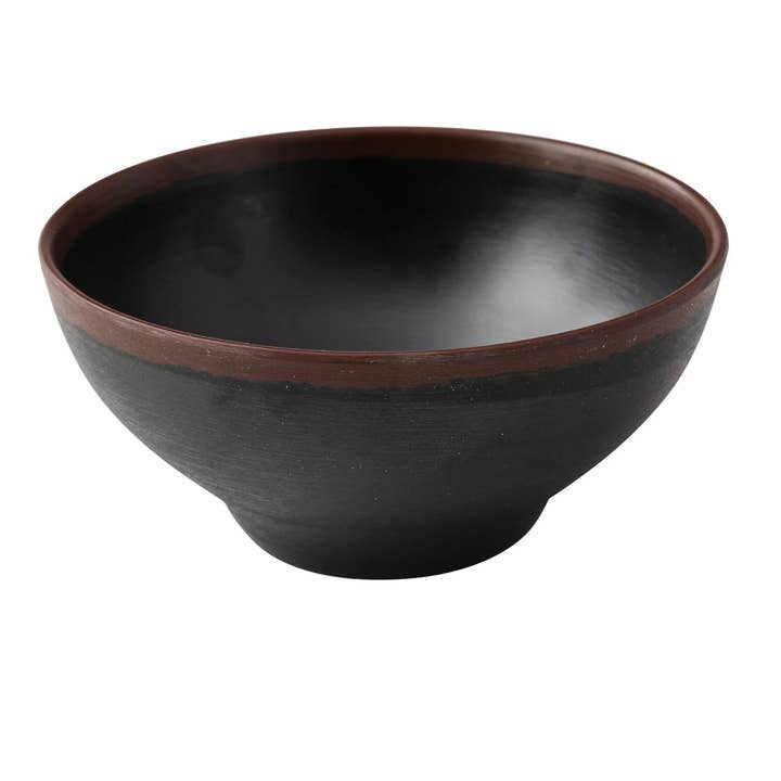 EcoQuality - Wholesale Bowl - 5 1/2"x2 1/2" Cereal Bowl, Nature Art Melamine Black 16oz0