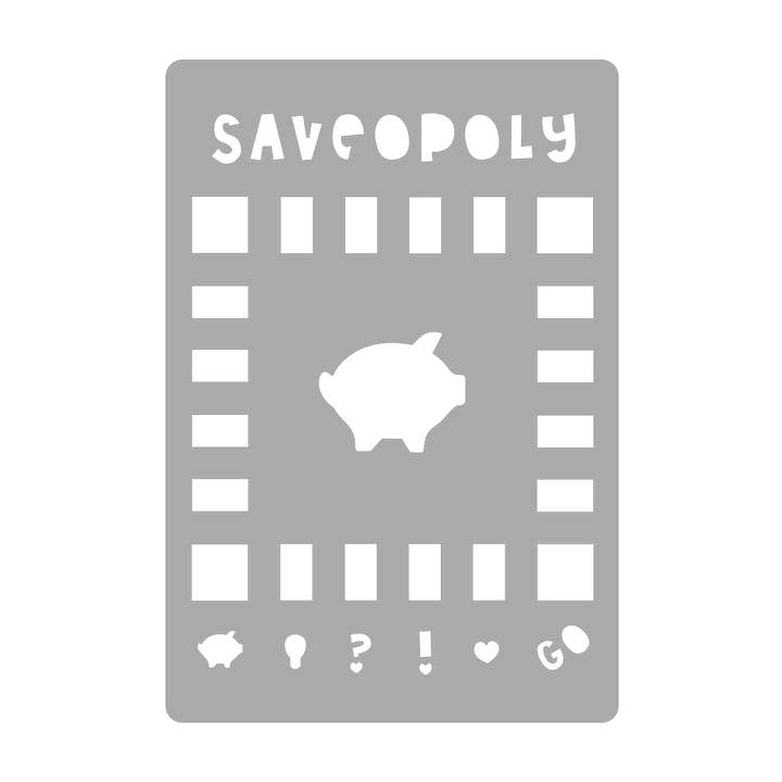 Saveopoly - Stencil per Diario Super Facile - A5 per la vendita all'ingrosso da parte di Oops a Daisy UK Ltd