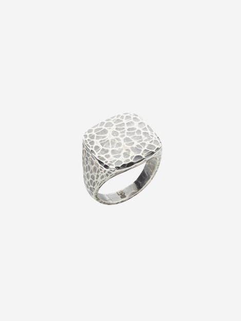 Sterling Silver Hand Hammered Flat Top Ring for wholesale by DEGS & SAL