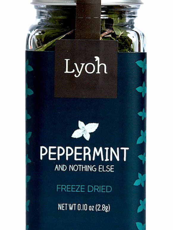 Lyoh Gefriergetrocknete Pfefferminze, 0,10 Unzen für den Großhandel von Lyoh