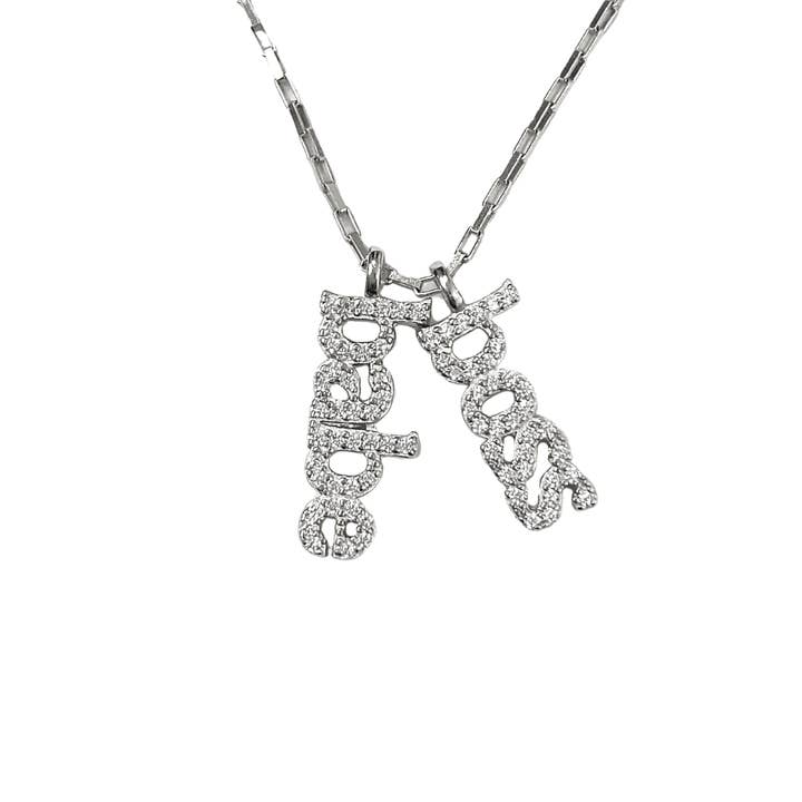 Boss Babe Duo Charms Necklace for wholesale by Be the Good
