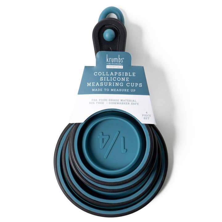 DM Merchandising - Wholesale Measuring Cup - Krumbs Kitchen Silicone Collapsible Measuring Cups 4pcs Set4