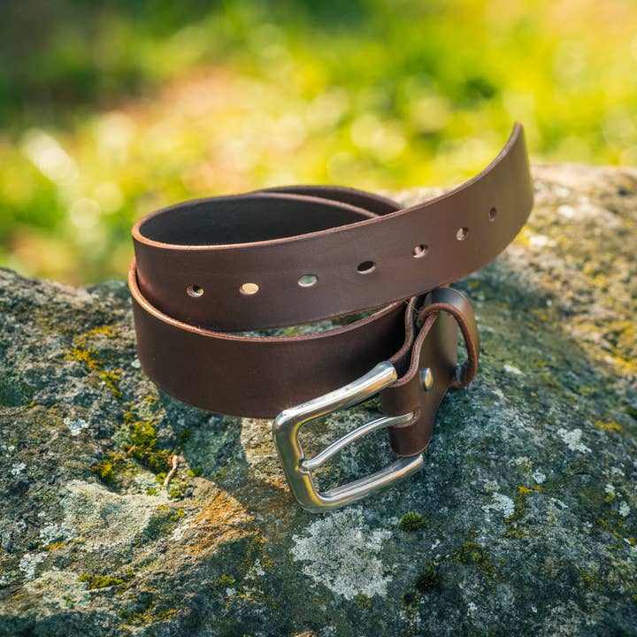 Journeyman Handcraft β wholesale Belt β Unisex β Brown Leather Belt | Stainless Buckle5