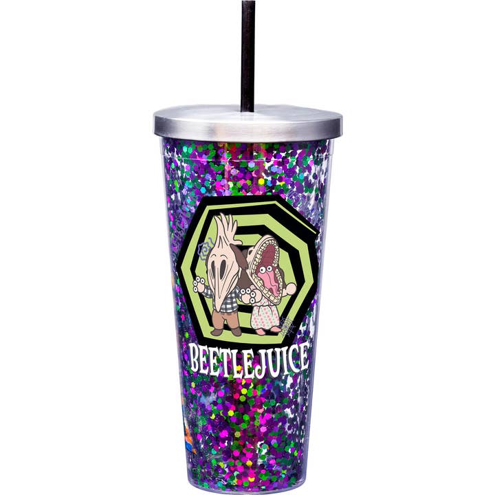 Beetlejuice Adam/Barb Gltr Cup for wholesale by Spoontiques, Inc