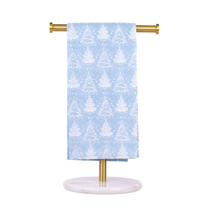Winter Dreams Hand Towel Light Blue/White 20x28 for wholesale by The Royal Standard