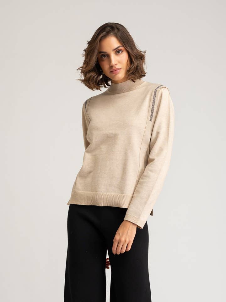 Leire straight knit sweater for wholesale by NIZA