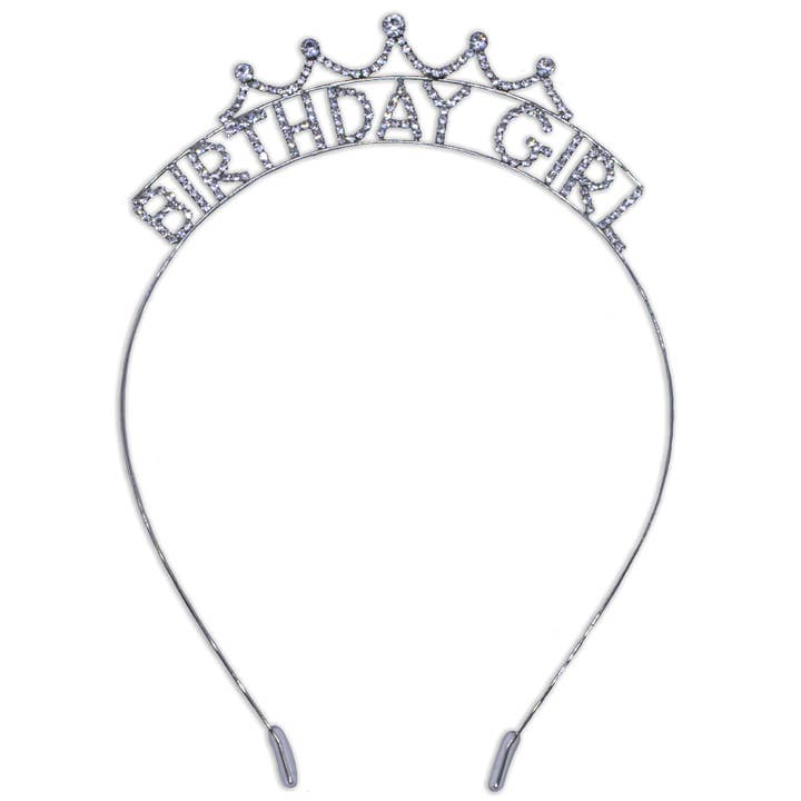 Frog Sac - Wholesale Tiara - Kids - Rhinestone Birthday Girl Tiara Crown Headband