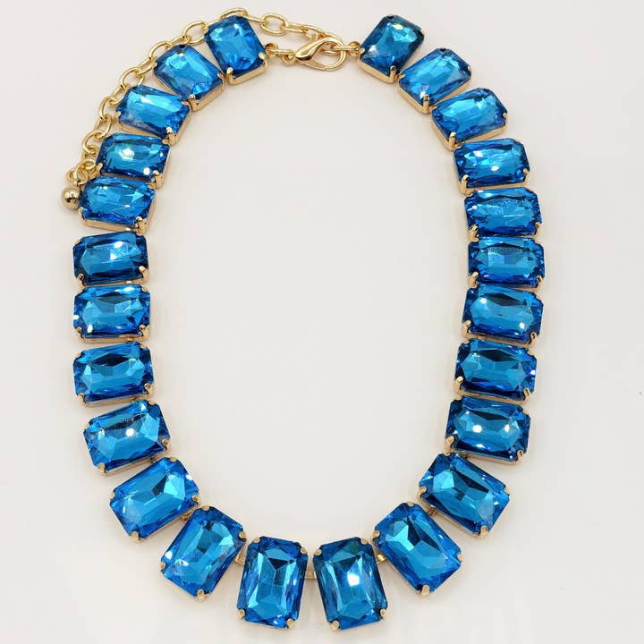 Daemon srls - Wholesale Beaded/Pearl Necklace - MARGOT collier con pietre sfaccettate - gold48