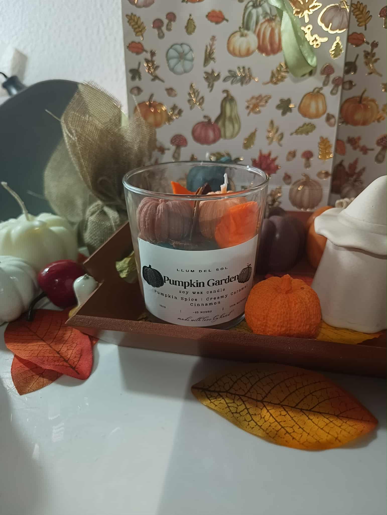 Llum del Sol - Wholesale Jar/Filled Candle - Pumpkin Candle Chai Candle – Pumpkin Spice, Creamy Caramel 18