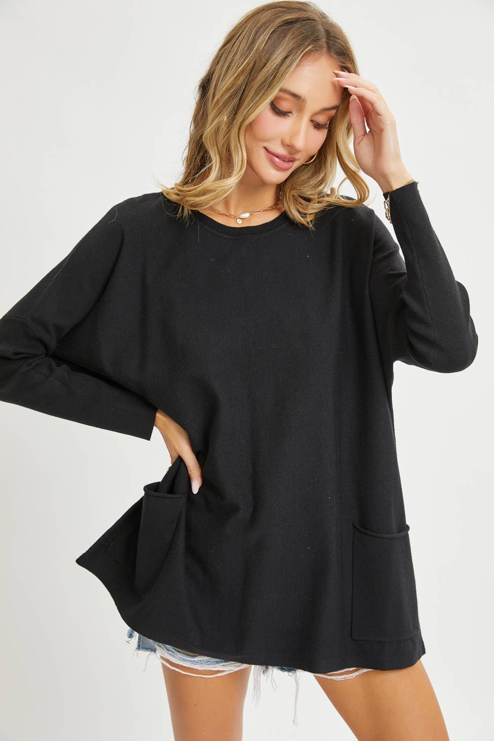 Sweet Lovely by Jen – wholesale Tunikatröja - Dam – OVERSIZE/LÖS PASSFORM TRÖJA MED RUND HALS36