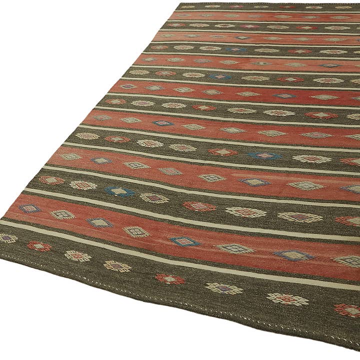 RUG N CARPET - Wholesale Area Rug - 5x9 Multicolor Oriental Kilim Rug - 459512