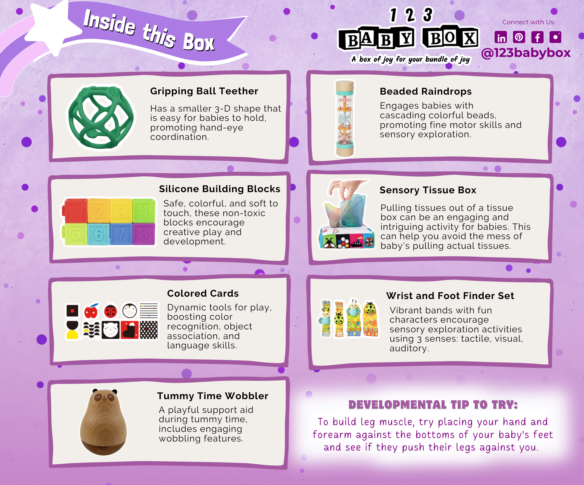 123 Baby Box - Wholesale Wood Toy - Kids - Montessori Educational Box (3-6 Months)1