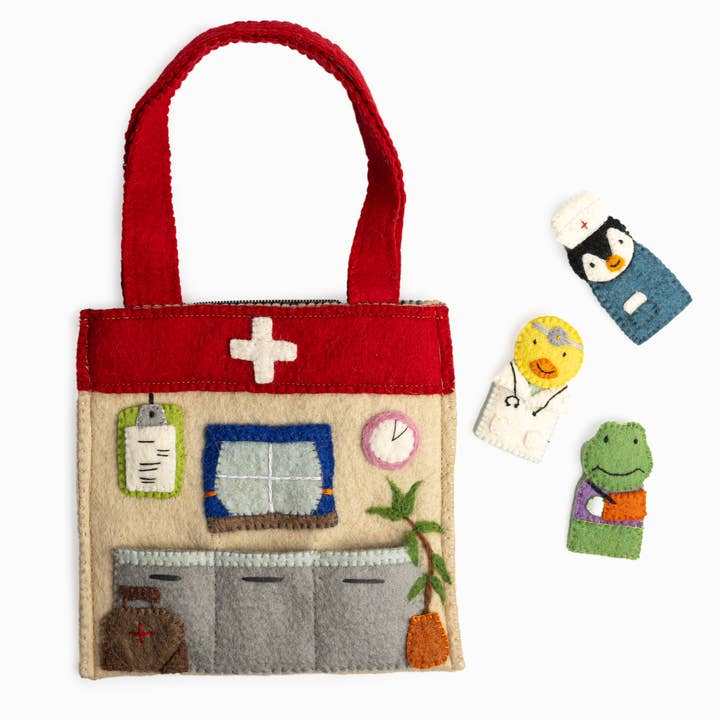 Global Goods Partners - Wholesale Finger Puppet - Kids & Baby - Felt Puppet Bag Healthcare