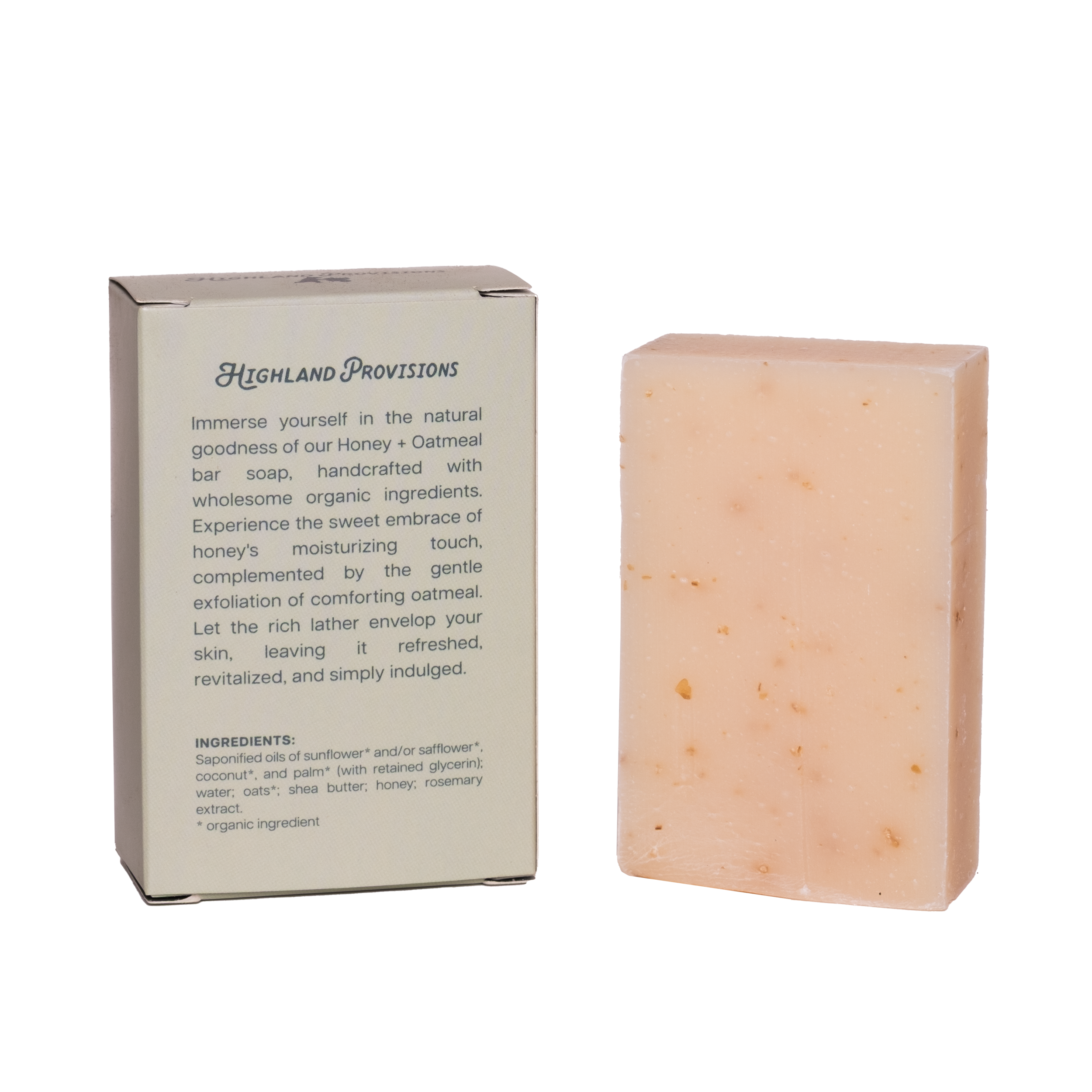 123 Farm - Vente Pains de savon - Miel + Avoine | Savon en barre biologique, 113 g1