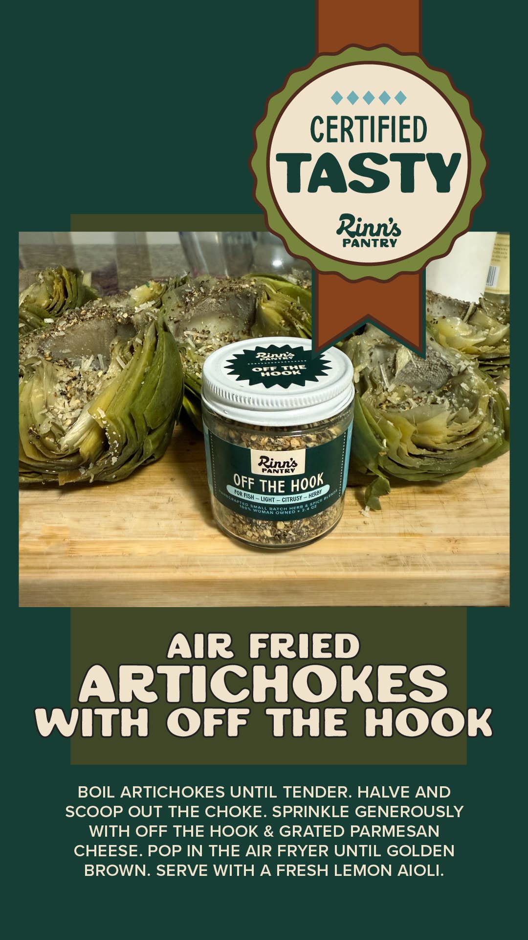 Rinn's Pantry - Wholesale Dried Spice Mix - Off the Hook2