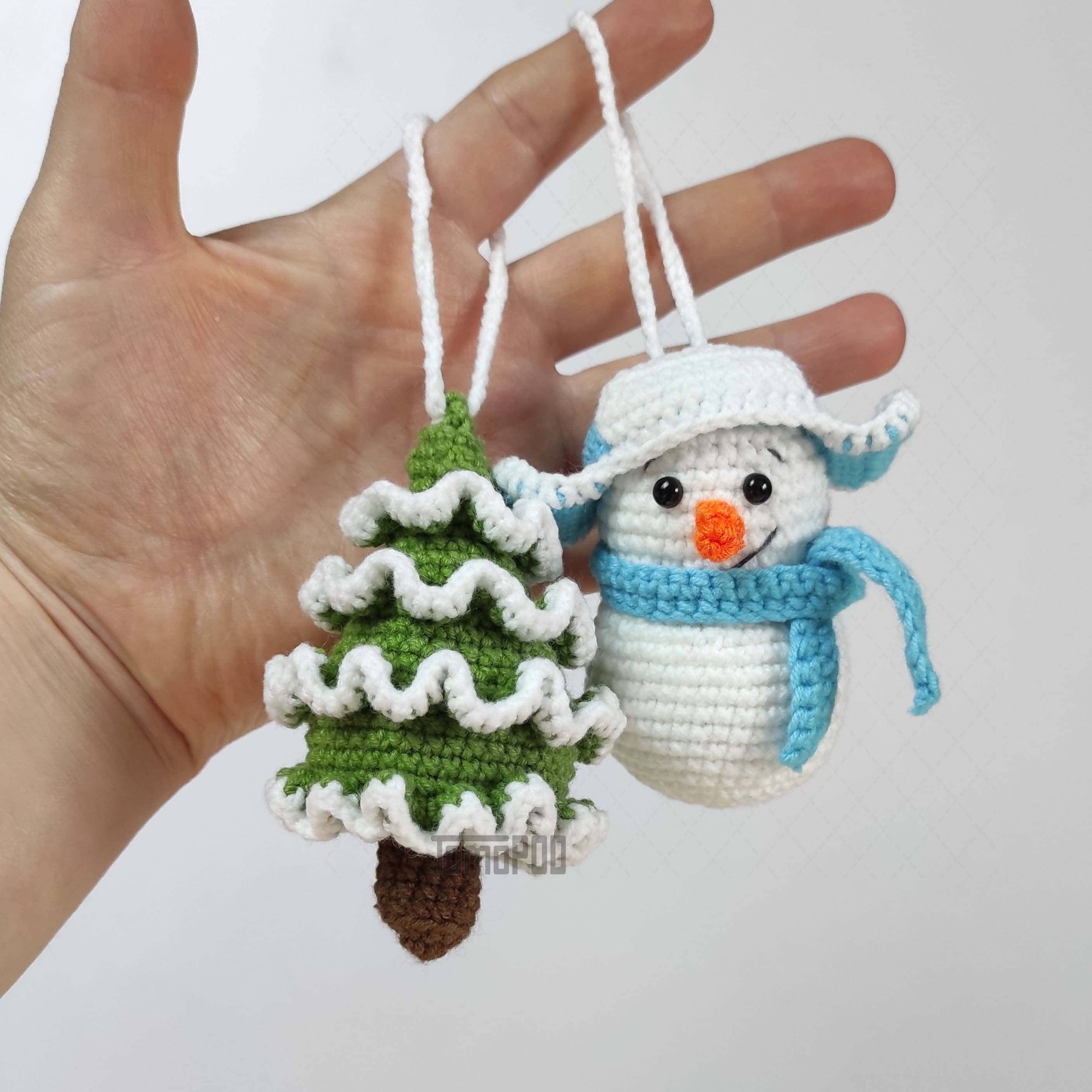 TOMOPOD LLC - Wholesale Ornament - Crochet Amigurumi Christmas Tree Toys, Xmas Ornaments Decor2