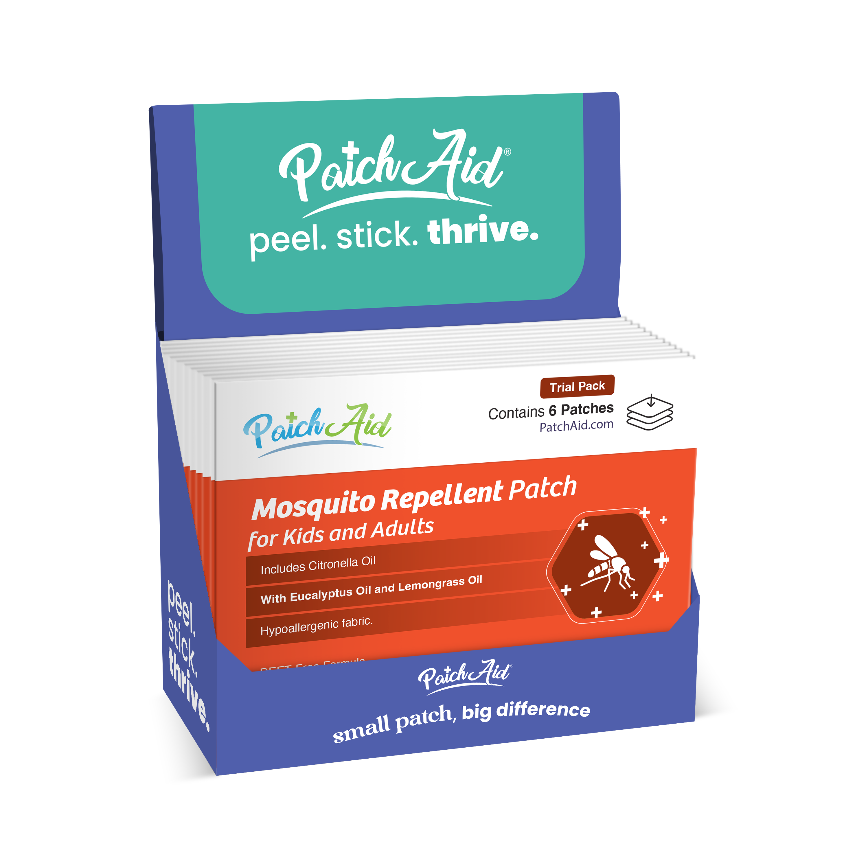 PatchAid - Vendita all'ingrosso Repellenti per insetti - Cerotto repellente per zanzare - Protezione naturale con oli essenziali1