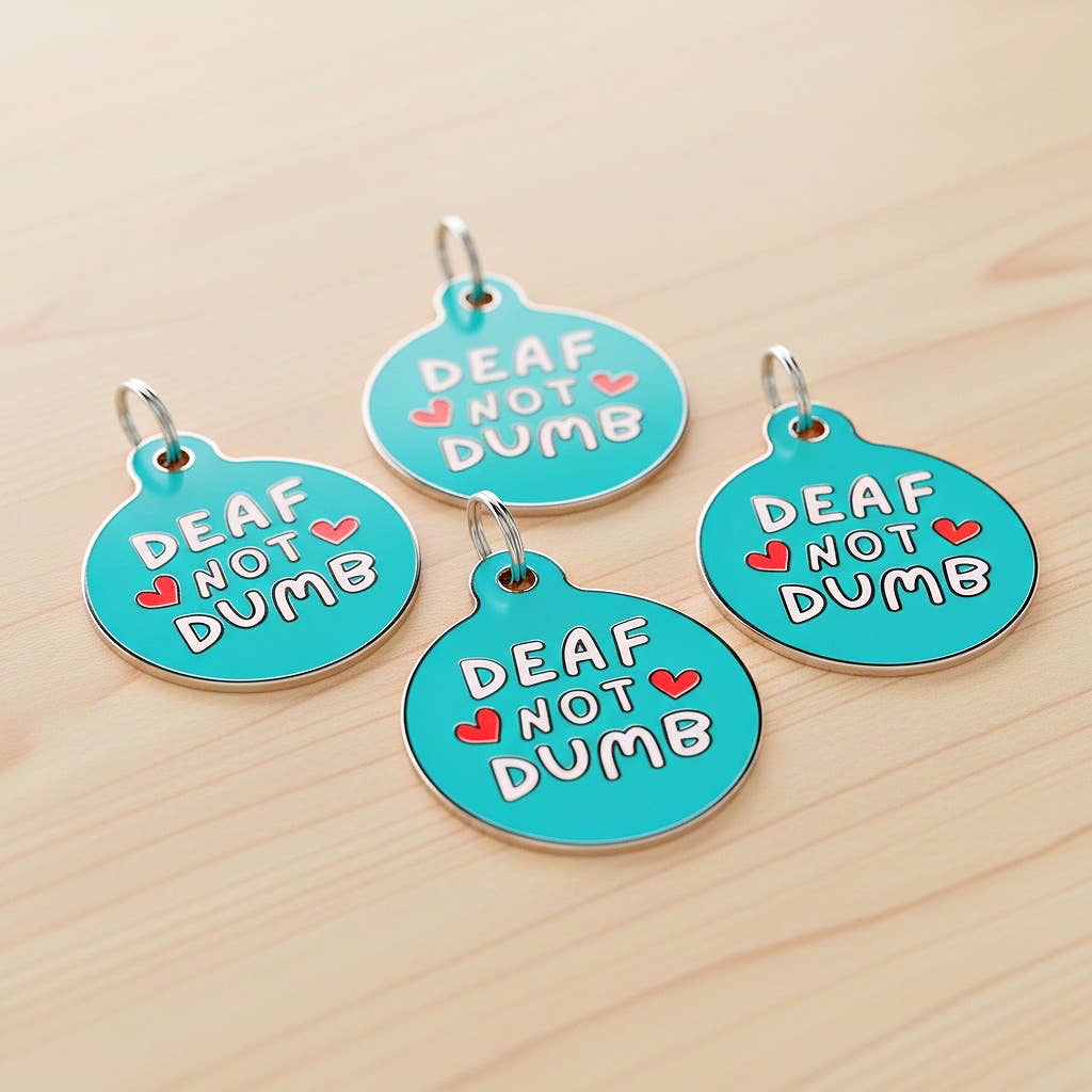 Bad Tags - Wholesale Pet Identification Tag - Dog - Dog ID Tag with Personalized QR Code - Deaf not Dumb8