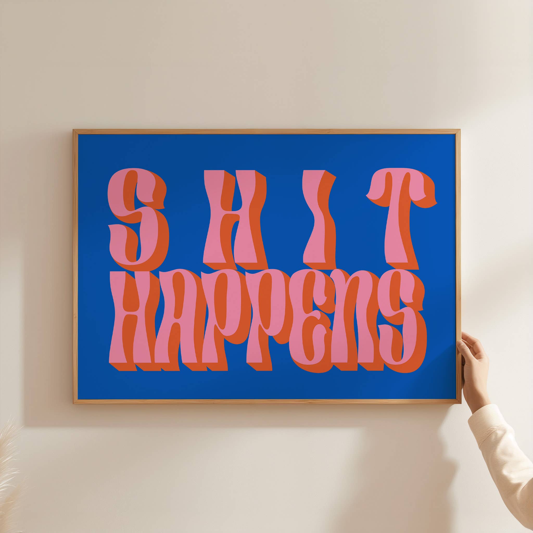 Twisted Rebel Designs - Wholesale Art Print - Shit Happens Typography Print5