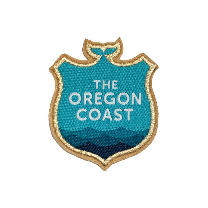 The Oregon Coast, Official Logo Iron-on Patch for wholesale by Patchmarks