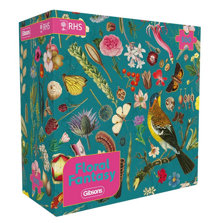 RHS Floral Fantasy 500 Piece Jigsaw Puzzle for wholesale by Gibsons Games Ltd