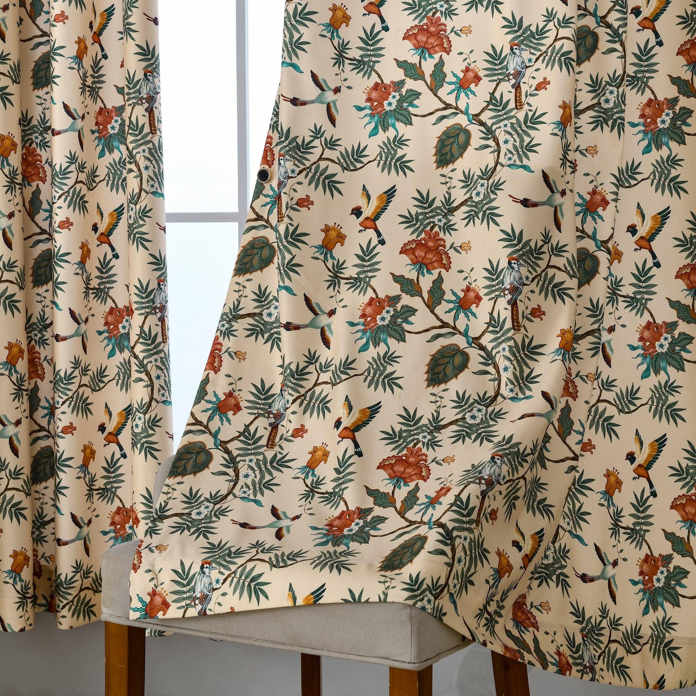 Lanting Home Decor Inc. - Vente Rideaux - Rideau à rideaux Vintage Secret Manor, occultant à 60 %, taille et tête personnalisées, 1 panneau10