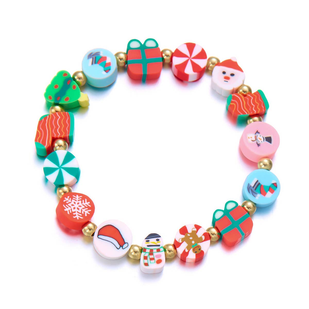 ACCITY - Wholesale Beaded Bracelet - CHRISTMAS SOFT SANTA CLAUS BRACELET_CWAJE23908