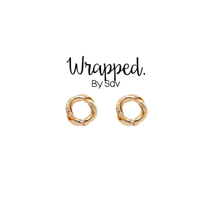 Wrapped. By Sav - Wholesale Stud/Post Earrings - Klaire Studs