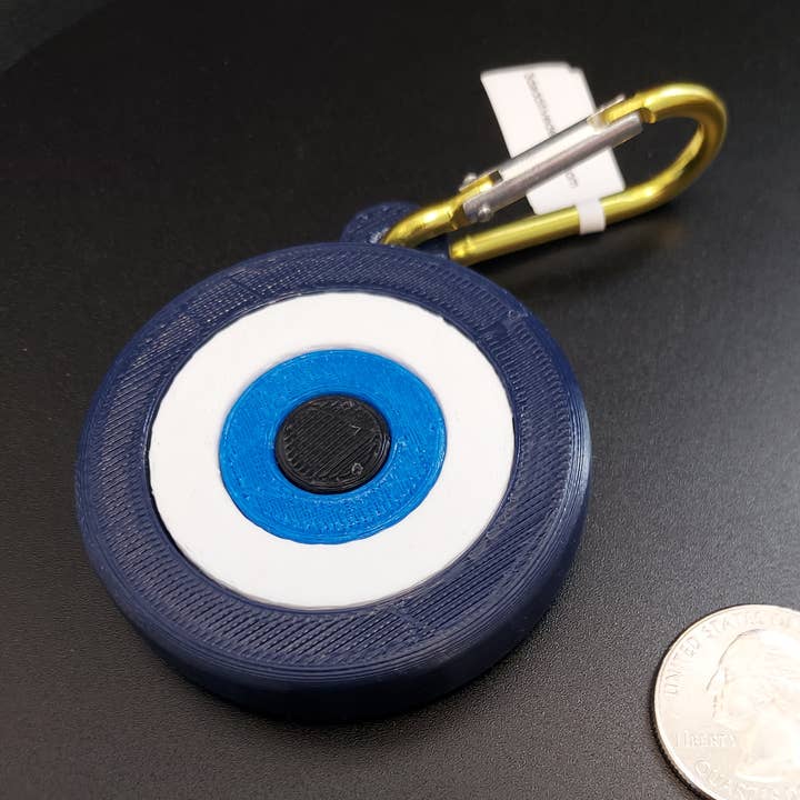 Étiquette de sac Flat Evil Eye pour la vente par 3D Additive Designs