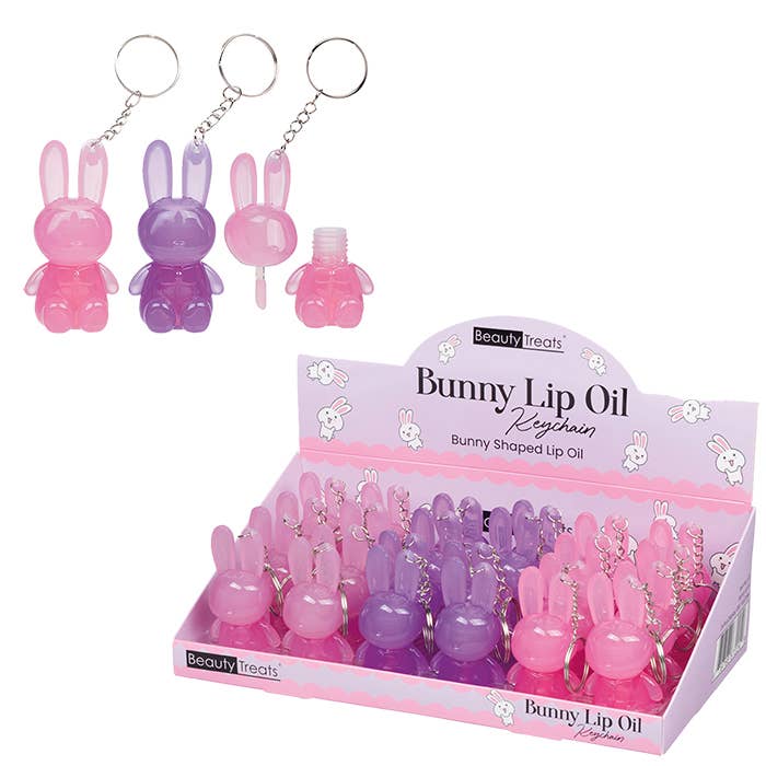 2540 Bunny-nyckelring med läppolja (6-pack) för wholesale av Dasha Designs