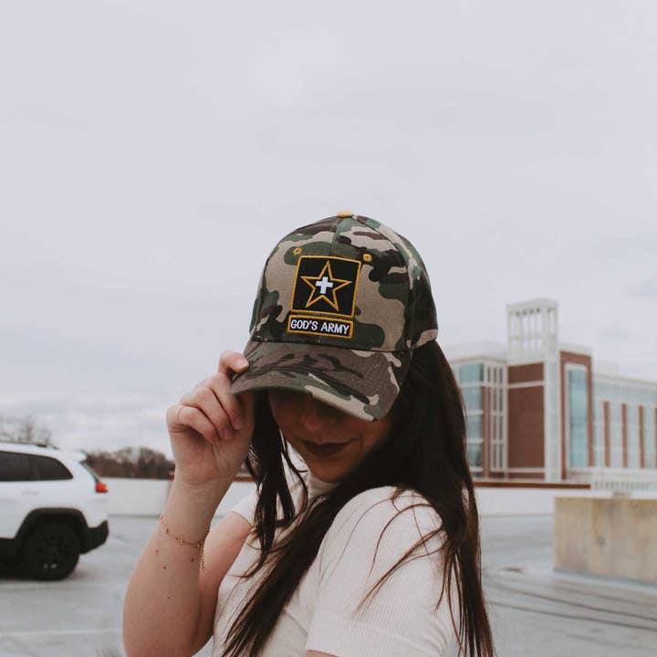 Swanson Christian Products - Wholesale Baseball Cap - Unisex - Hat - Camo - God's Army