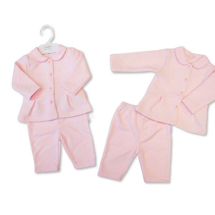 Baby Girls Heart Embossed 2 pcs Set for wholesale by Sheldon International