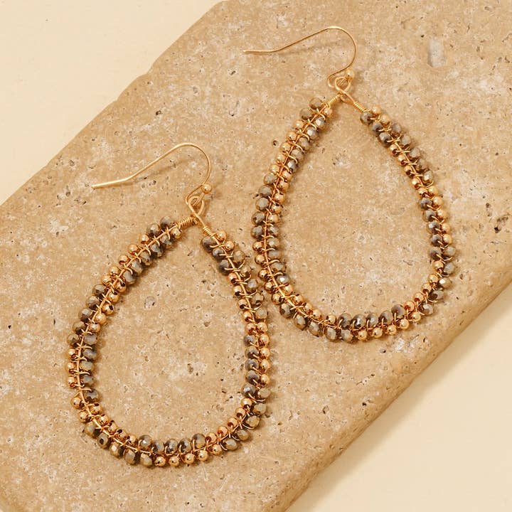 Anarchy Street - Wholesale Dangle Earrings - Mixed Beaded Teardrop Dangle Earrings