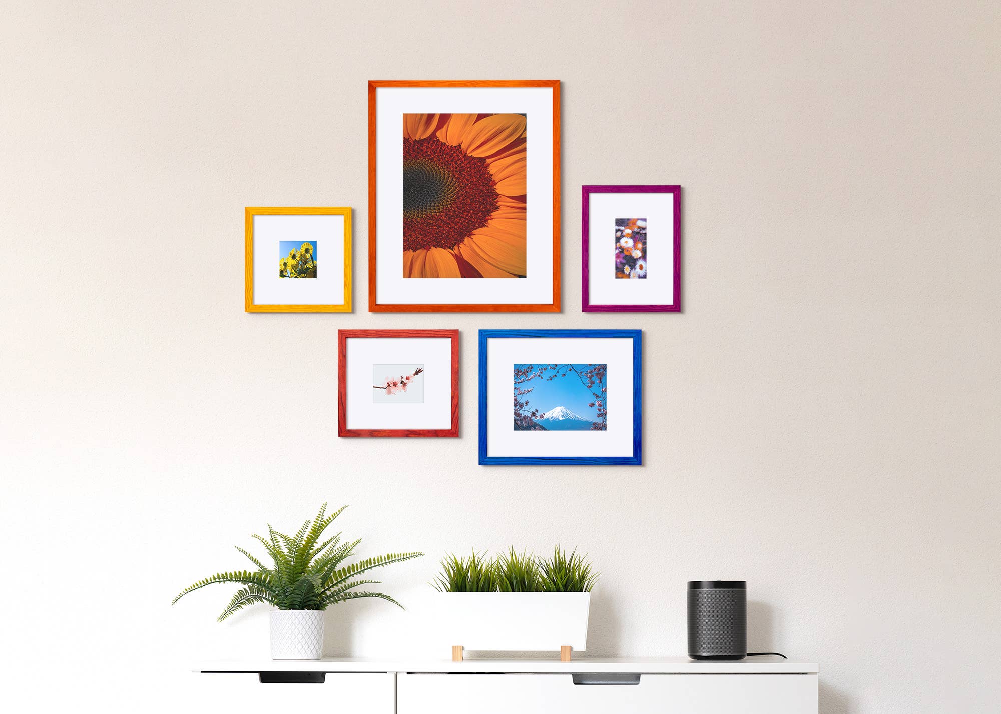 SIA EventFrame – wholesale Bildram – Tunn kant furu lövträ bildram, handgjord mattad ram0