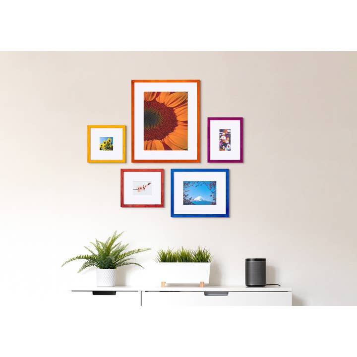 Tynd kant fyrretræ hårdttræ billedramme, håndlavet mattet ramme for engroshandel hos SIA EventFrame