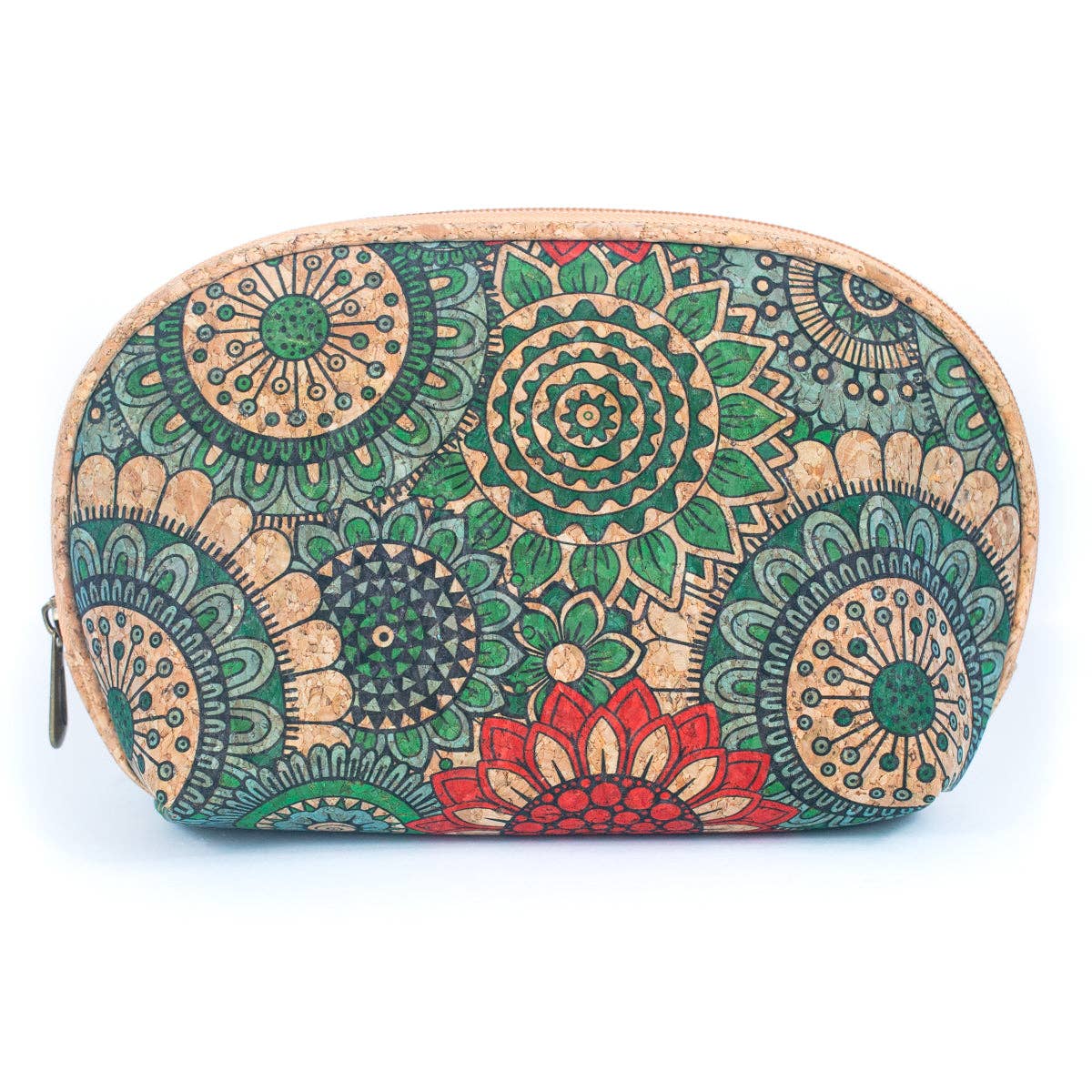 Meninas Bonitas Cork - Wholesale Makeup/Cosmetic Bag - Luxury Women's 3-Piece Cork Cosmetic Bag Set BAG-22677