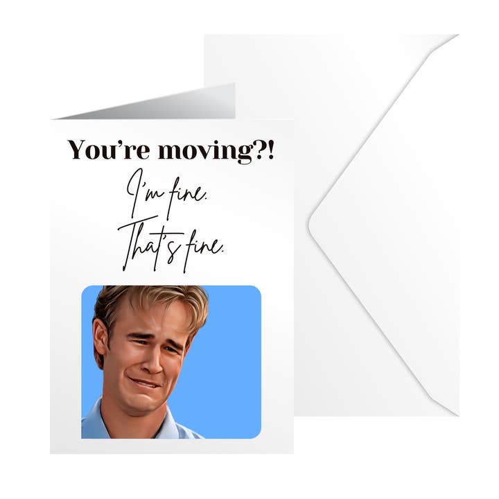 Nouvelle carte de maison - Déménagement Dawson's Creek pour la vente par Argent Design Co