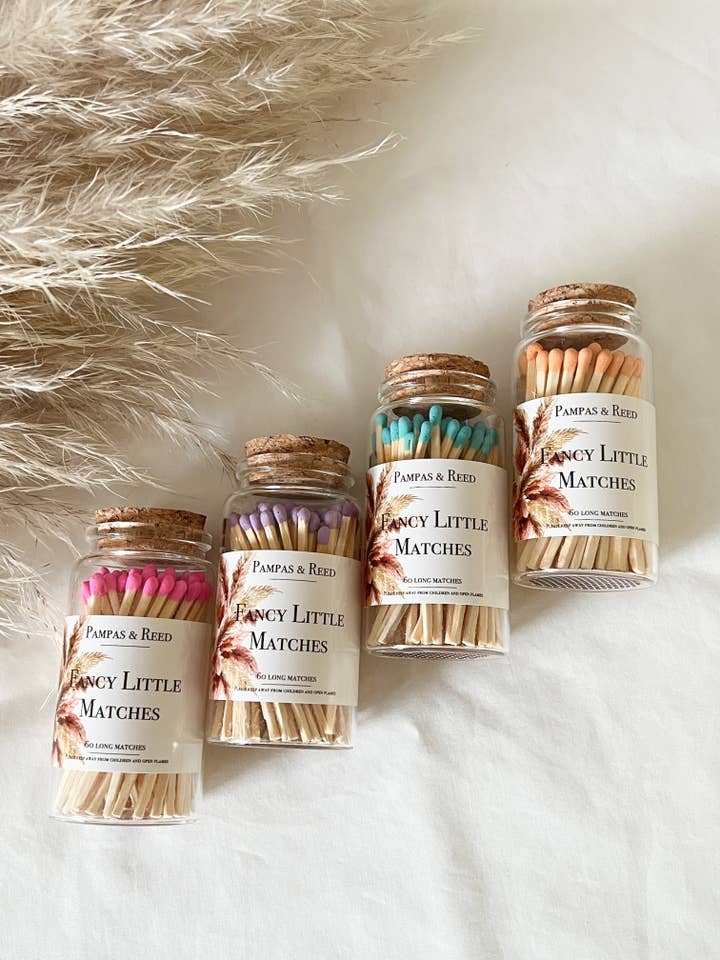 Fancy Little Matches for wholesale by Pampas & Reed