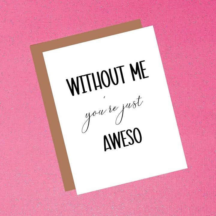 Grappige kaart voor een vriend - Sarcastische vriendschap die aan jou denkt voor wholesale door Tiffany Ascensio Designs | Watercolor Greeting Cards