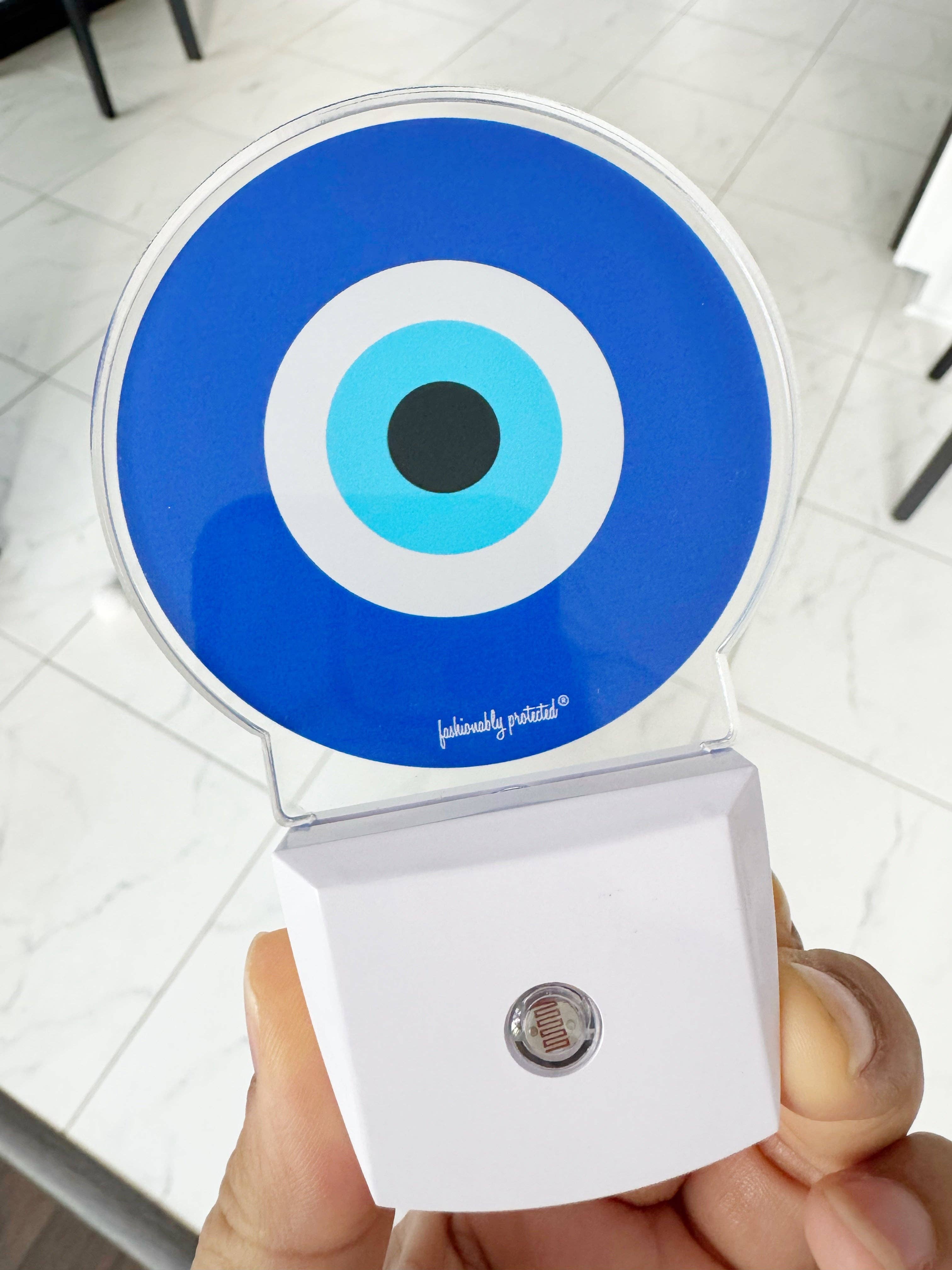 FRESHALAMODE / fashionably protected – wholesale Night light – Evil Eye Glow Sensor Plug In Light5